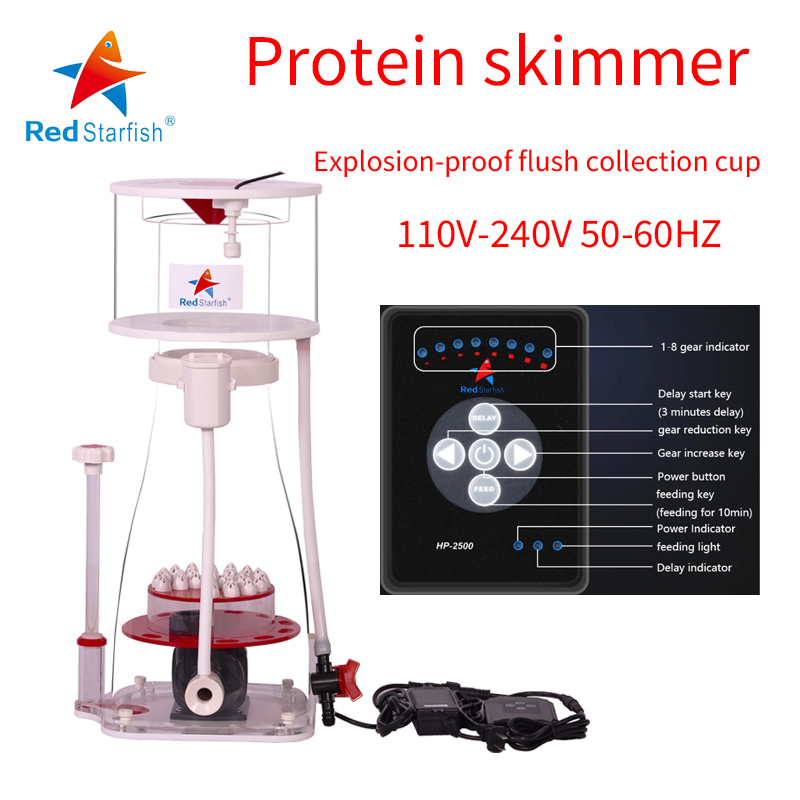 Marine Aquarium Filter Media - 110-240V Red Starfish Aquarium Internal Protein