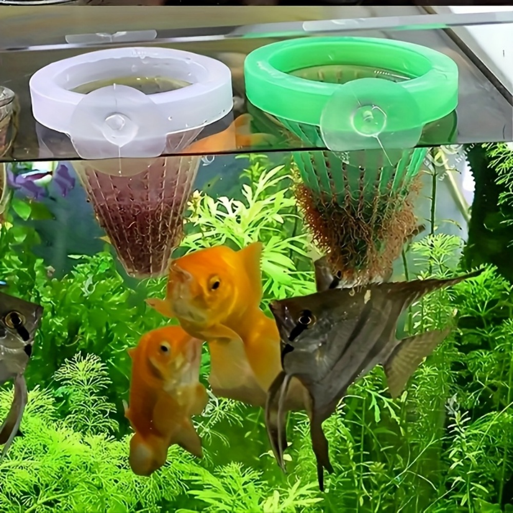 Marine Aquarium Live - 2 Aquarium Basket-Style Feeders, Fish Food