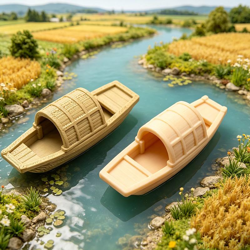 Aquarium Marineland - 【S】Simulation Floating Mini Boat Model Figurine