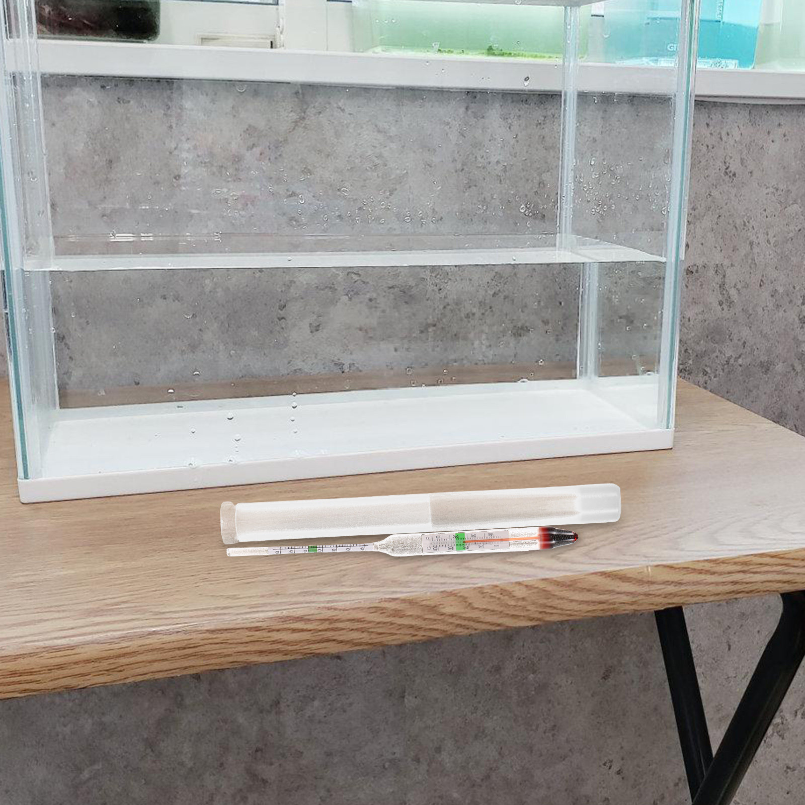 Marine Aquarium Hydrometer - 1Set High Precision Salinity Hydrometer Glass