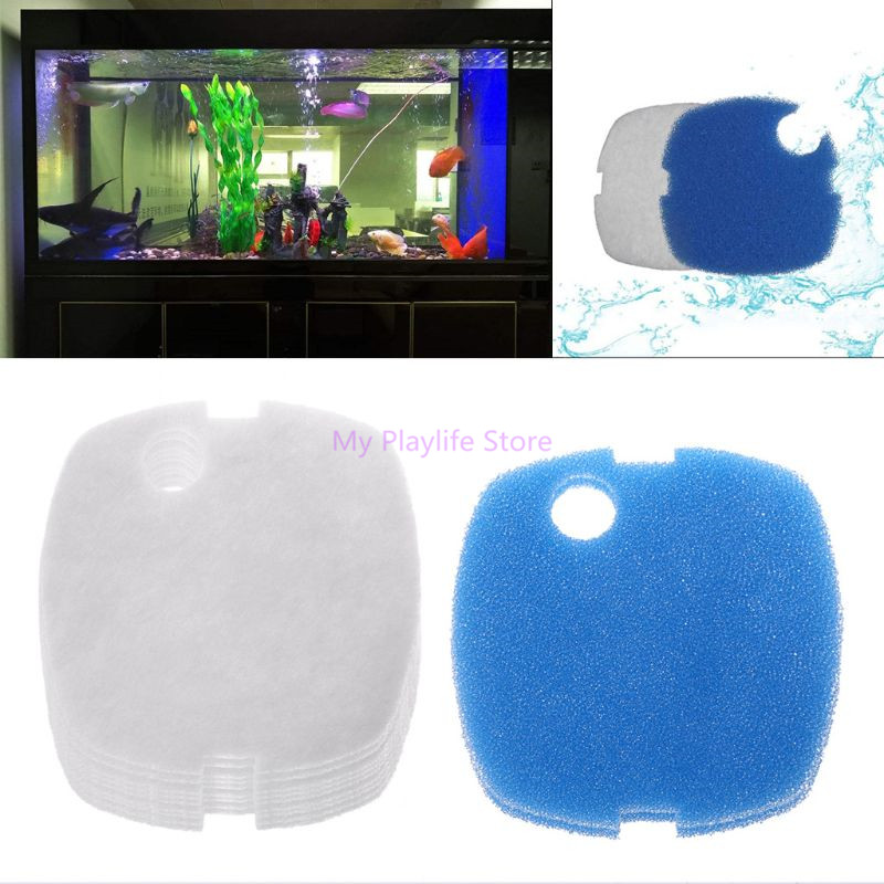 Marine Aquarium Kit - 10pcs Aquarium Filter Pads Sponge for