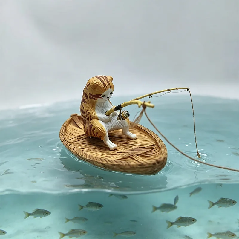 1PCS Creative Cat Fishing Boat - Aquarium Marineland review and price