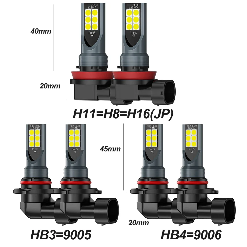 2Pcs H8 H11 LED Bulb 9005 HB3  - Actinic Blue Led review and price