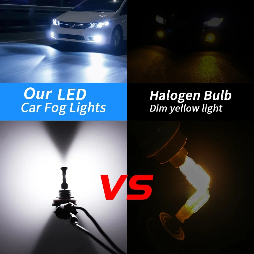 2Pcs H8 H11 LED Bulb 9005 HB3  - Actinic Blue Led review and price