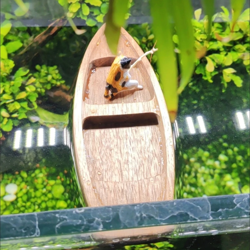 Handmade Wooden Boat Mini Floa - Aquarium Marineland review and price