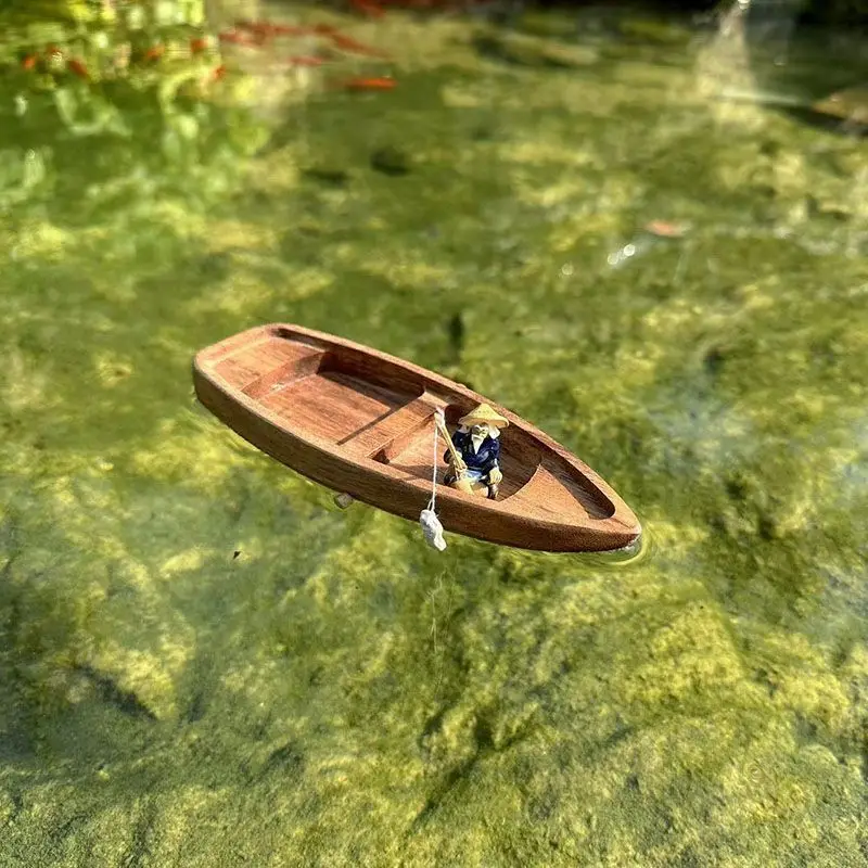 Handmade Wooden Boat Mini Floa - Aquarium Marineland review and price