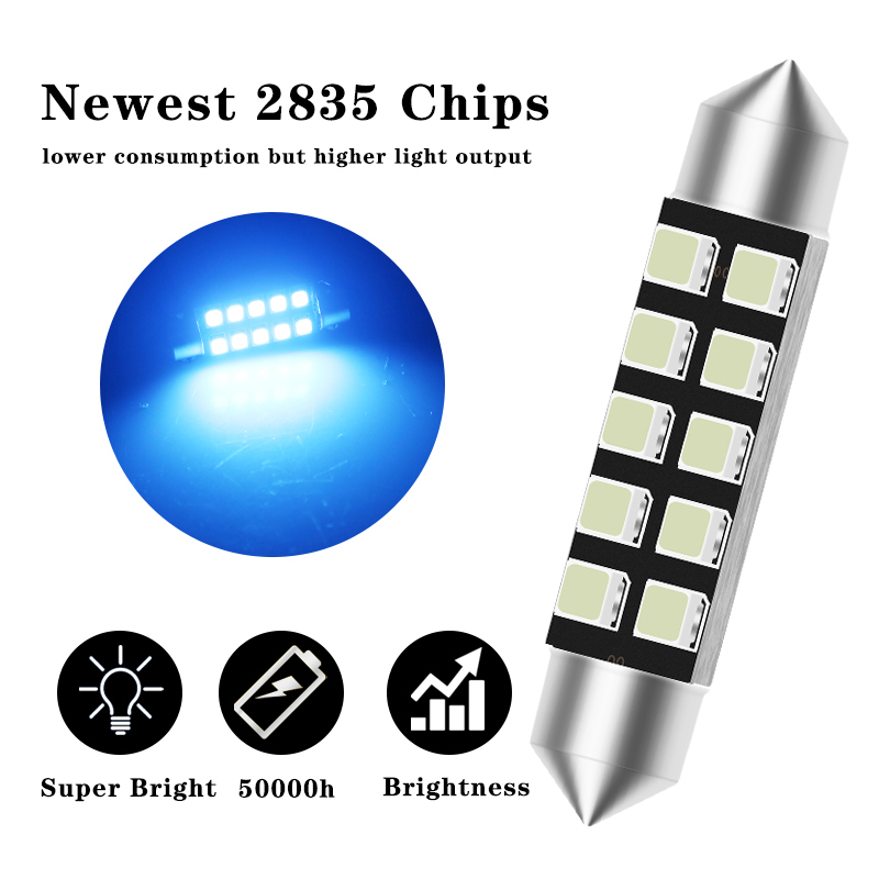 2pcs led C5W light festoon 31m - Actinic Blue Led review and price