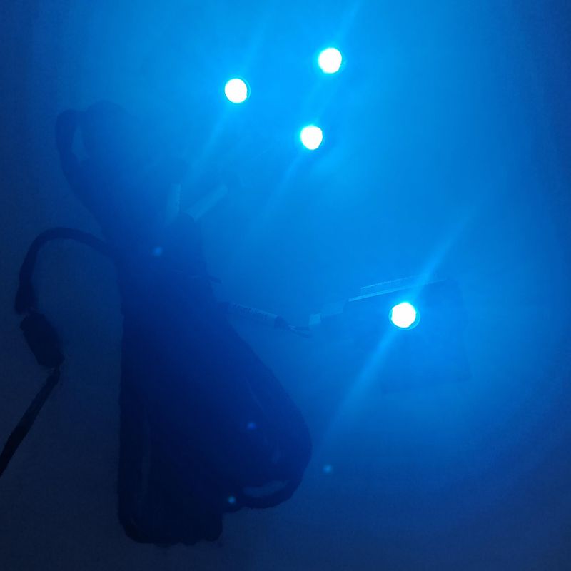 4PCS LED Car Interior Atmosphe - Actinic Blue Led review and price