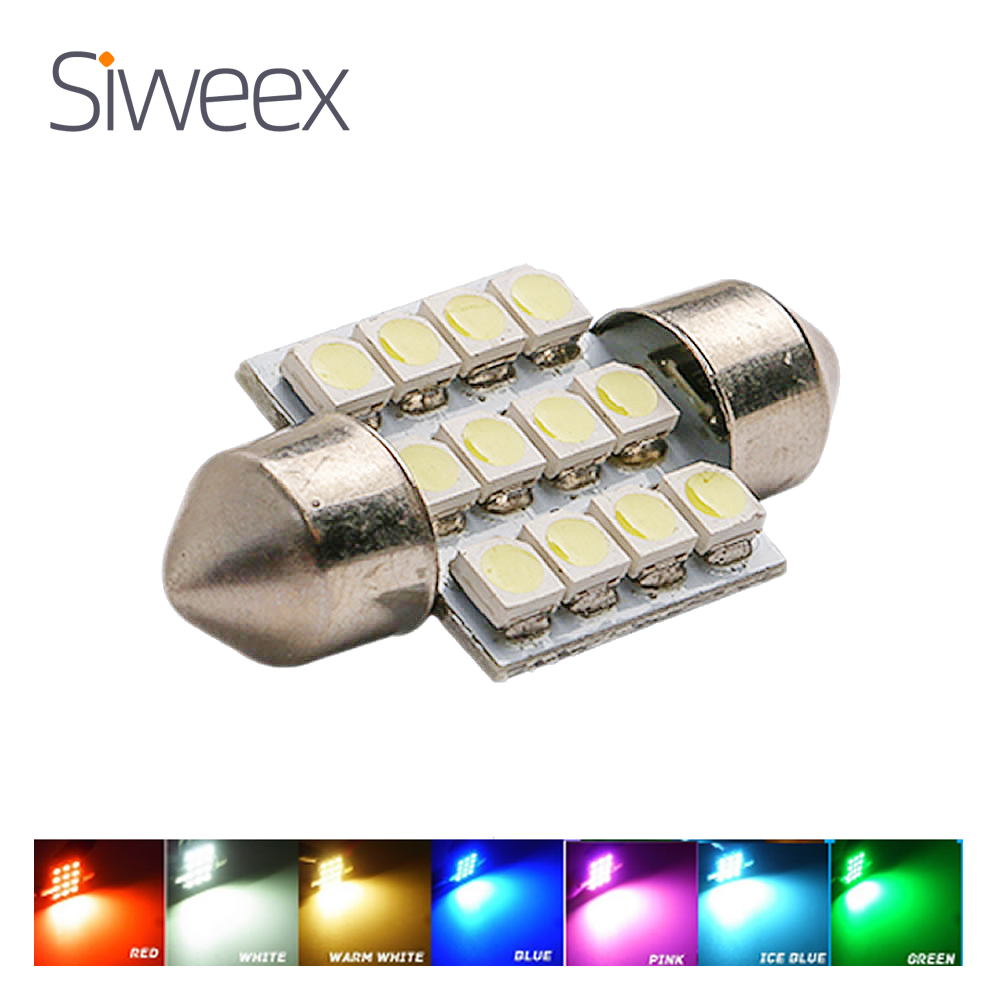 31mm 3528 1210 SMD 12 LED Car  - Actinic Blue Led review and price