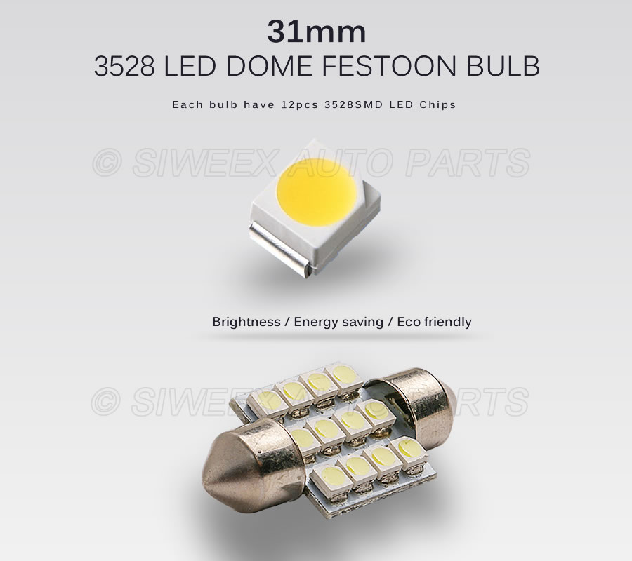 31mm 3528 1210 SMD 12 LED Car  - Actinic Blue Led review and price