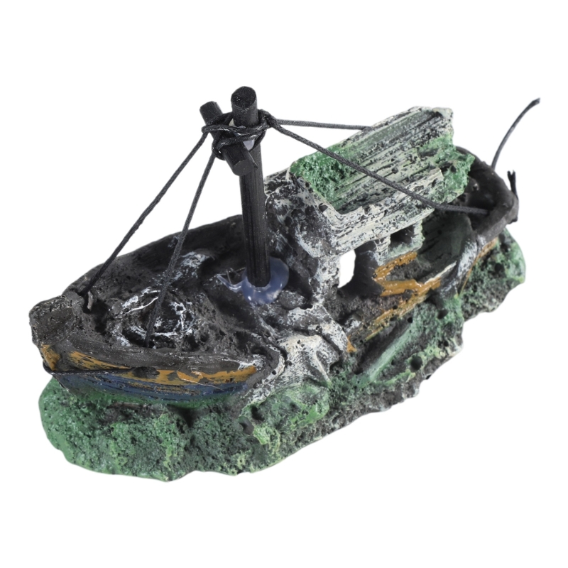 Aquarium Sunken Ship Decoratio - Aquarium Marineland review and price