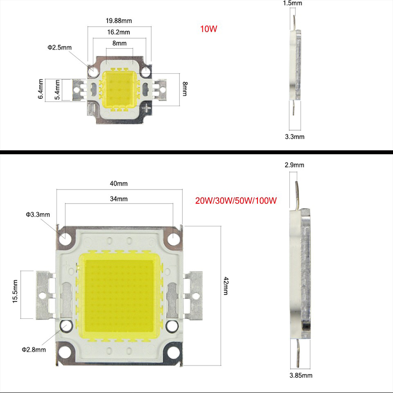 High Power LED COB Chips 10W-1 - Actinic Blue Led review and price