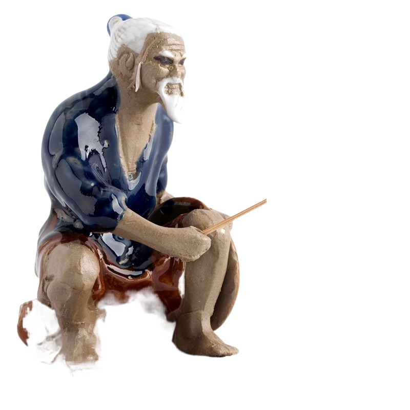 Ceramics Fisherman Boat Figuri - Aquarium Marineland review and price